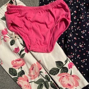 Two leggings and one diaper cover